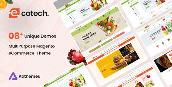Ecotech Fresh Food Magento 2 Theme listing image