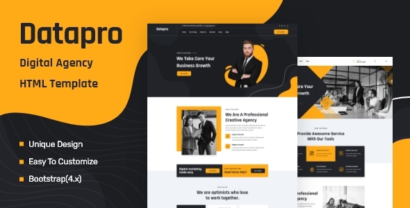Datapro - Creativ Agency HTML Template product preview