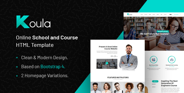 Product preview supplied for Koula - Education HTML Template for Collages and Schools