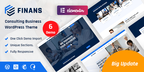 Finans - Consulting Business WordPress Theme listing image