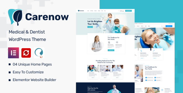 Carenow – Medical & Dentis XD Template product preview