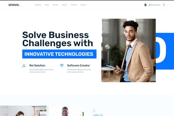 Onova - Technology IT Solutions Elementor Template Kit