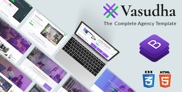 Preview image for Vasudha Agency - Multipurpose Corporate Template