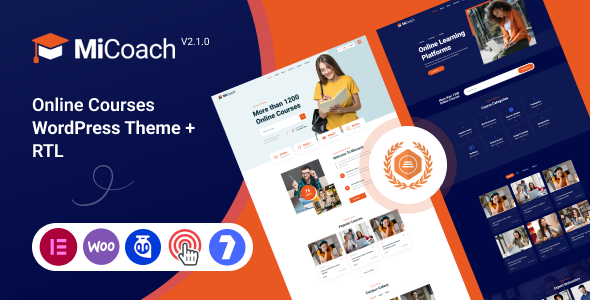 MiCoach - Online Courses WordPress Theme + RTL listing image