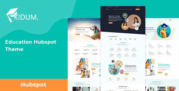 Kidum - LMS & Education Hubspot Theme