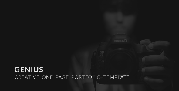 Genius | One Page Creative Portfolio HTML5 Template