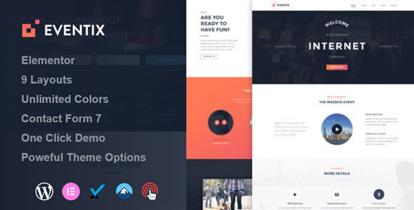 Eventix - Event Landing WordPress Theme