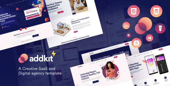 Product preview supplied for Addkit - Multipurpose Template