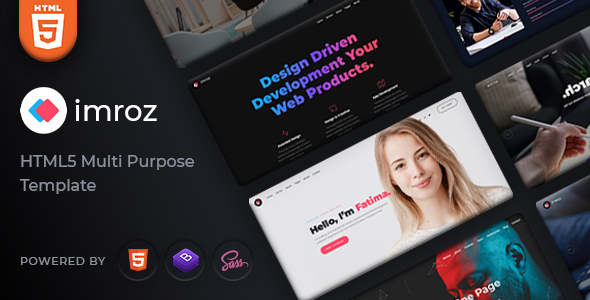 Product preview supplied for Imroz - Agency and Portfolio Template