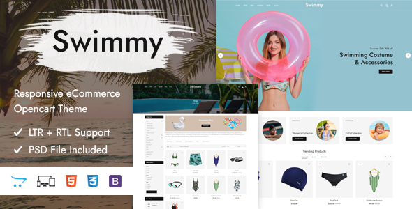 Preview image for Swimmy - Responsive OpenCart Theme