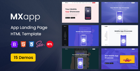 App Landing Page product preview