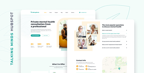 Talking Minds – Psychotherapist HubSpot Theme