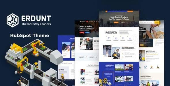 Erdunt - Industrial Business HubSpot Theme