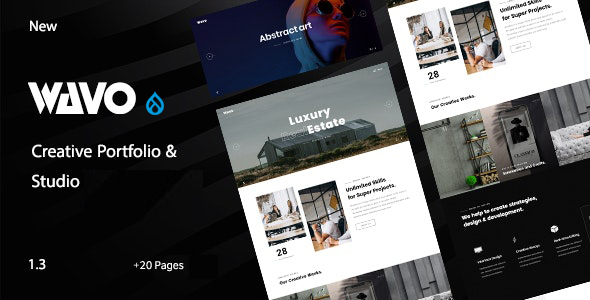 Wavo - Creative Portfolio & Agency Drupal 9 Theme