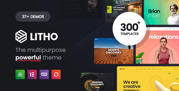 Preview image for Litho - Multipurpose Elementor WordPress Theme