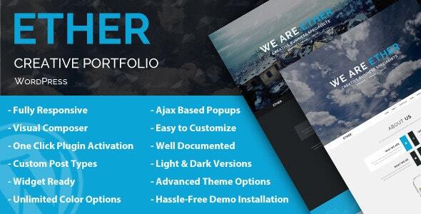 Ether - Creative Buisness Portfolio Template
