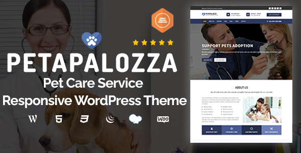 Petapalozza - Pet Care Service WordPress Theme listing image