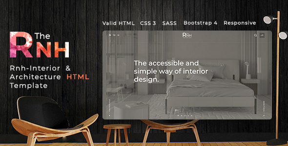 TheRNH - Interior and Architecture HTML Template product preview