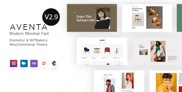 Product preview supplied for Aventa - Minimal WooCommerce theme