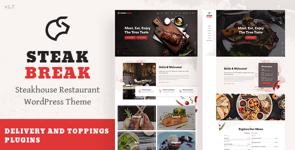 SteakBreak - Meat Restaurant WordPress Theme listing image