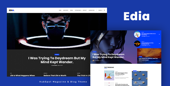 Edia - HubSpot Theme for Magazine and Blog listing image