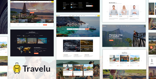 Travelu - Tour Booking HTML Template product preview