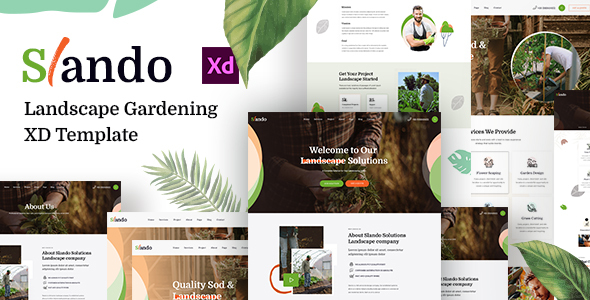 Slando  - Landscape Gardening XD Template
