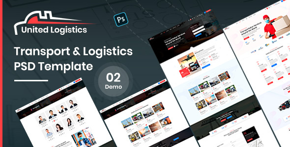 United – Logistics PSD Template