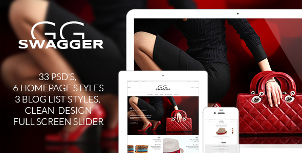 Preview image for SWAGGER - Modern Shop PSD Template