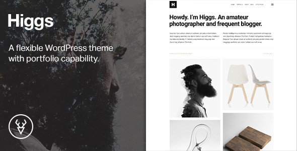 Higgs — A Minimal WordPress Portfolio & Blog Theme listing image