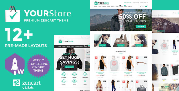 YourStore Premium Zen Cart Theme