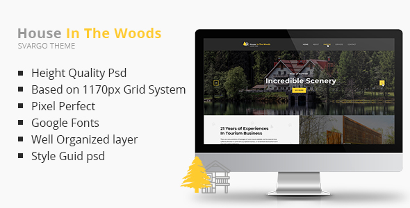 Preview image for Svargo - Tourism and Entertainment One Page PSD Template