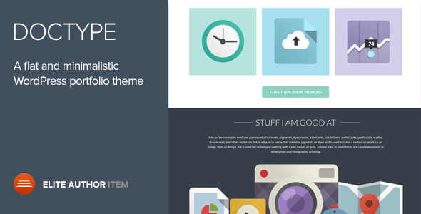 Preview image for Doctype - A Flat and Minimal Portfolio Theme