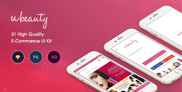 Product preview supplied for Ubeauty UI Kit