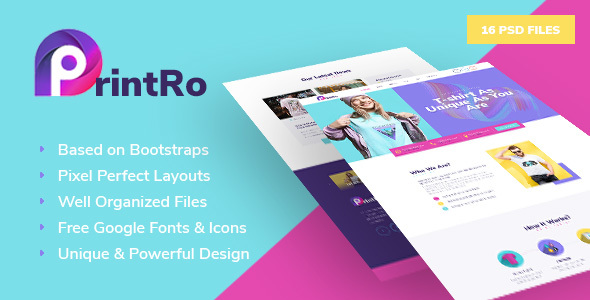 PrintRo - T-Shirt Designer PSD Template