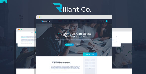 Riliant - Corporate agency PSD Template