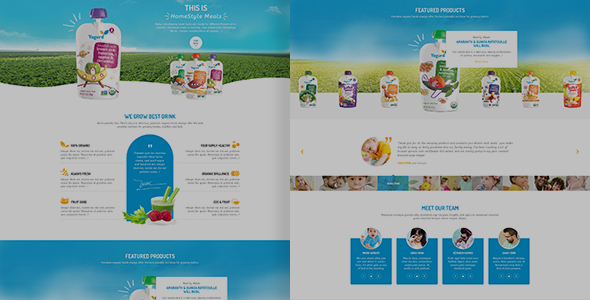 Yogurd - Psd Template