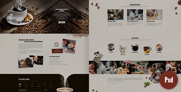 CoffeeSK Psd Template