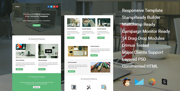 Corpo - responsive email template