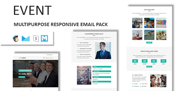 Product preview supplied for EVENT - Multipurpose Responsive Email Template with Stampready Builder Access