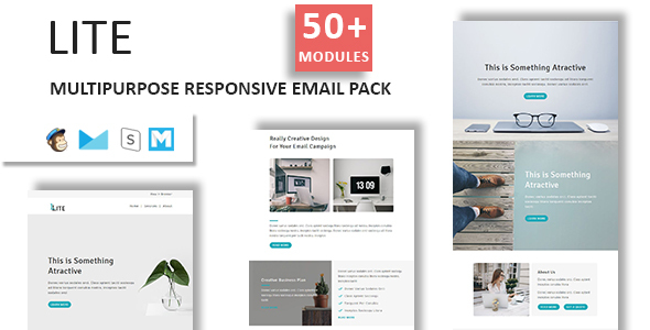 Preview image for Lite - Email Template Multipurpose Responsive with Stampready Builder Access