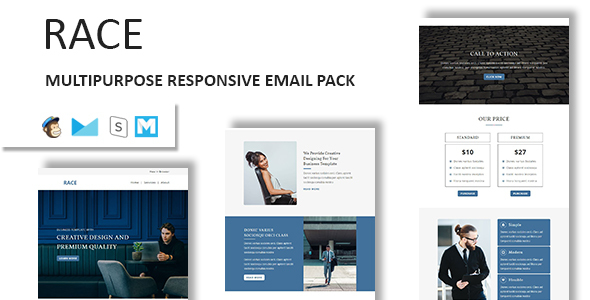 Race - Multipurpose Responsive Email Template With Stamp Ready Builder Access product preview