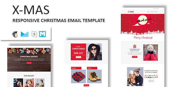 XMAS - Responsive Christmas Email Newsletter Template with Stampready Builder Access listing image