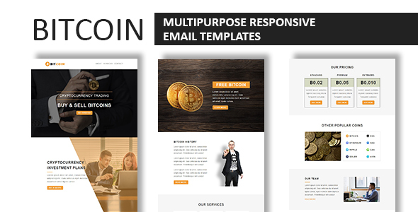 Preview image for Bitcoin - Multipurpose Responsive Email Template With Online StampReady Builder Access