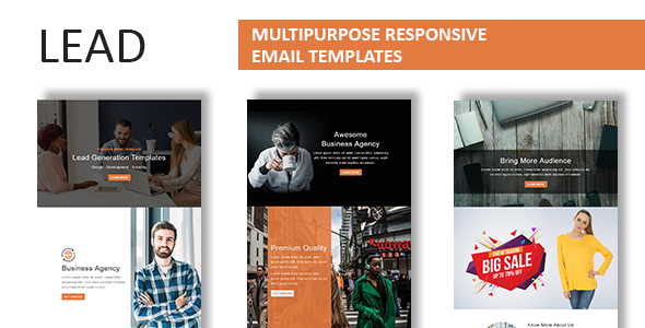 Lead - Multipurpose Responsive Email Template With Online StampReady Builder Access listing image