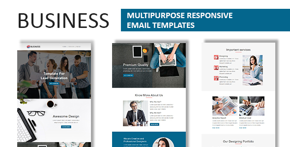 Preview image for Business - Multipurpose Responsive Email Template with Online StampReady Builder Access