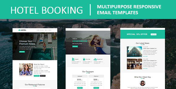Hotel Booking - Multipurpose Responsive Email Template product preview
