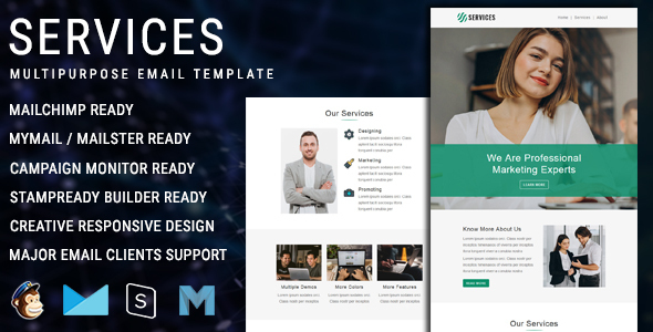 Services - Multipurpose Responsive Email Template listing image