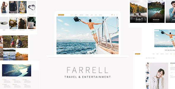 Preview image for Farrell - Tourism and Entertainment PSD Template
