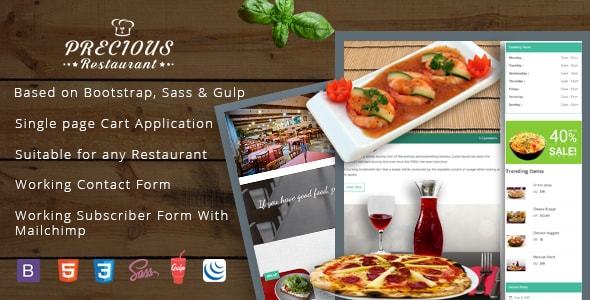 Precious Restaurant Template